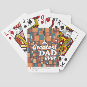 "Größter Vater Aller Zeiten" Individuell Bedruckt Spielkarten