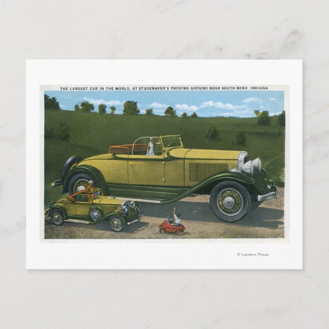 Größtes Auto der Welt, Studebaker Bewährtes Postkarte (Vorderseite)