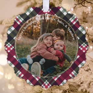 Größtes Geschenk ist Familien-Weihnachtsfoto Ornament Karte
