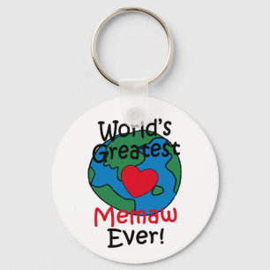 Größtes Memaw-Herz der Welt Schlüsselanhänger