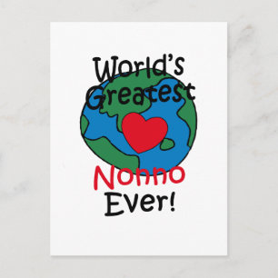 Größtes Nonno-Herz der Welt Postkarte