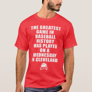 Größtes Spiel im Baseball war an einem Mittwoch in T-Shirt