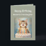 Großtochter Birthday Funny Cat lächeln Karte<br><div class="desc">Grandtochter Geburtstag Funny Cat Lächeln Wir wünschen Ihnen einen wunderbaren Geburtstag voller Dinge,  die Sie lächeln lassen</div>