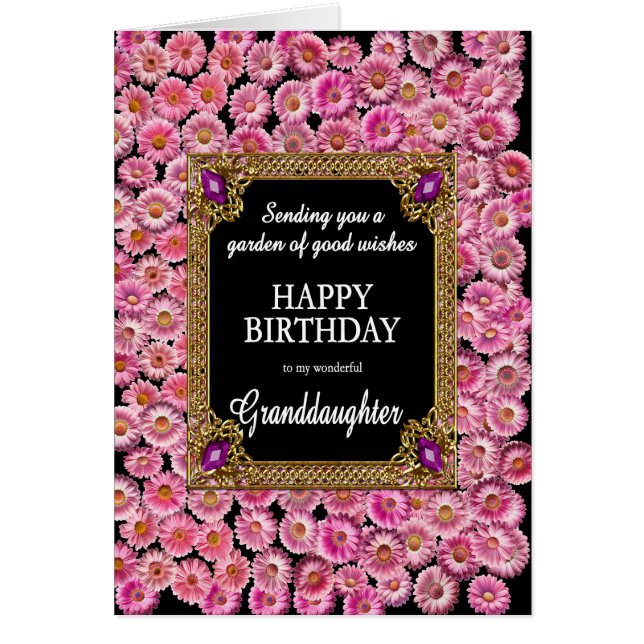 Großtochter Birthday Pink Daisies (Vorne)