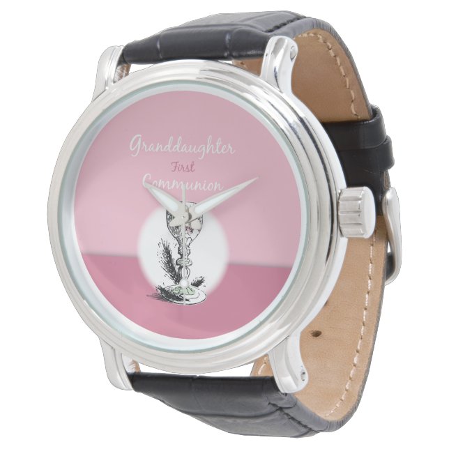 Großtochter First Communityrosa, Chalice Armbanduhr (Schrägansicht)