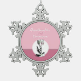 Großtochter First Communityrosa, Chalice Schneeflocken Zinn-Ornament