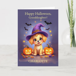 Großtochter Halloween Puppy Karte