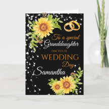 Großtochter Hochzeitstag Glückwünsche Sonnenblume