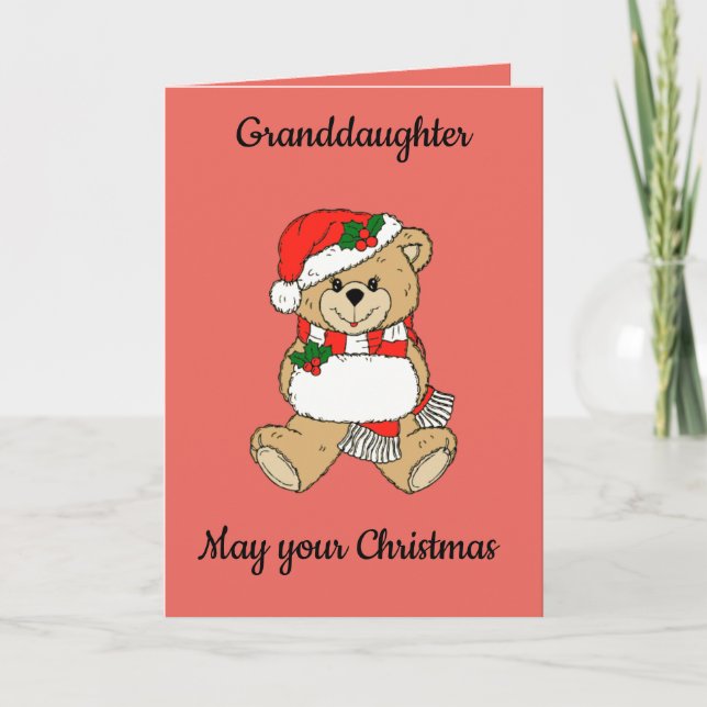 Großtochter Weihnachten Karte (Vorderseite)