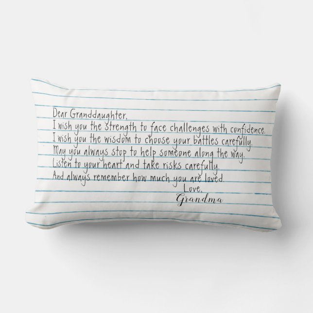 Grosstochter-Zitat zum Thema Notebook-Papier Lendenkissen (Vorderseite)