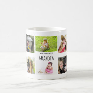 Großvater 10x FotoCollage der Großkinder-Tasse Kaffeetasse