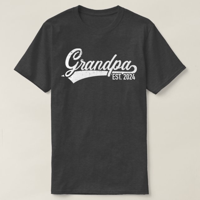 Großvater 2024 für Großvater T-Shirt (Design vorne)