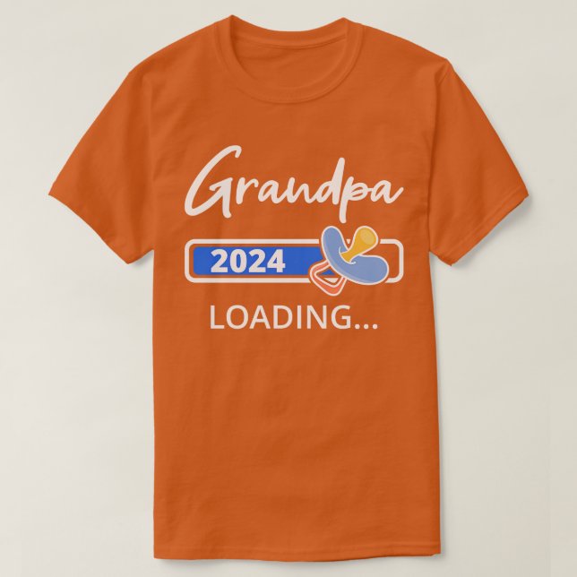 Großvater 2024 Ladung, die ich Großvater befördert T-Shirt (Design vorne)