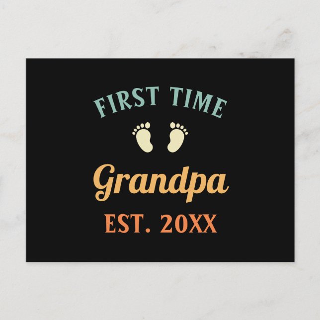 Großvater Abuelo Nonno Gramps Erstmalige Opa Postkarte (Vorderseite)