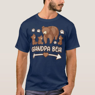 Großvater Bär für Männer, Großvater Bär 3 cub Shir T-Shirt