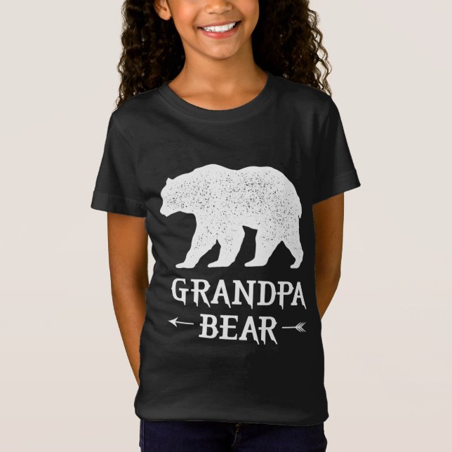 Großvater Bär lustiges Familiendesign für Vater T-Shirt (Vorderseite)