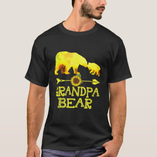 Großvater Bär Sonnenblume Mutter Vater T-Shirt