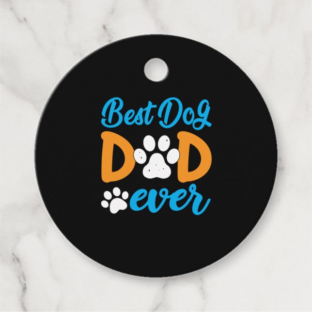 Großvater | Bester Hund-Vater je Geschenkanhänger (Vorderseite)