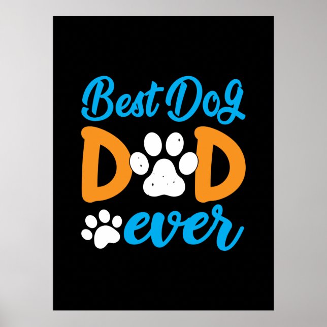 Großvater | Bester Hund-Vater je Poster (Vorne)