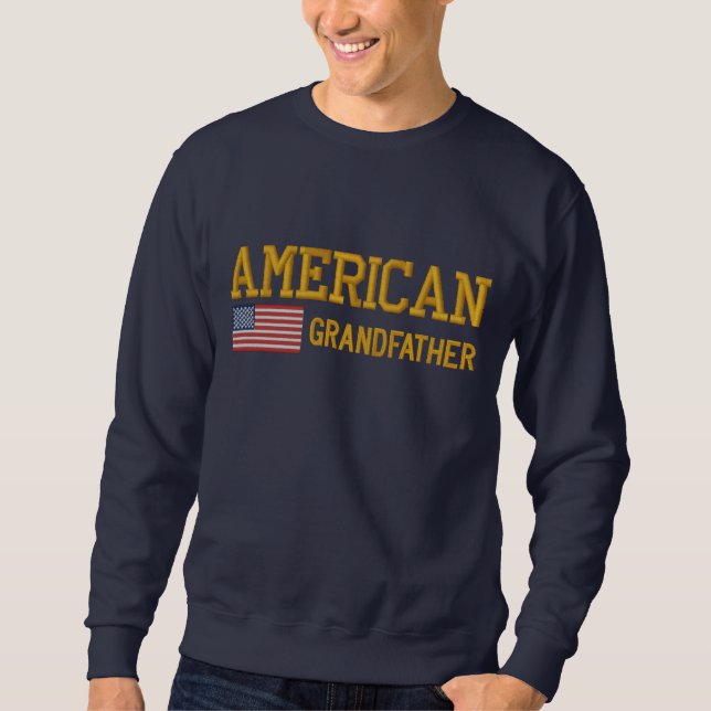 Großvater Besticktes Sweatshirt (Vorderseite)