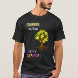 Großvater Birthday Family Tree Großvater Custom T-Shirt