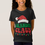 Großvater Claus Santa Christmas Lights Familie Mat T-Shirt<br><div class="desc">Großvater Claus Weihnachtslicht Familie Matching Pajama</div>