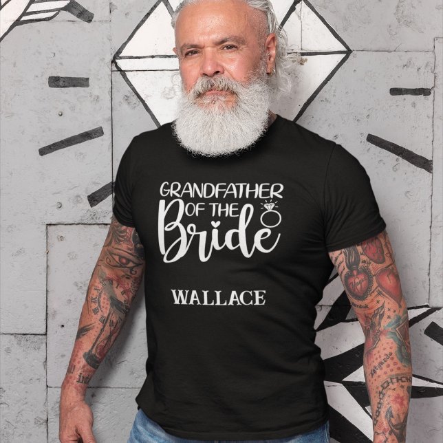 GROSSVATER DER BRIDE (Name) T-Shirt (Von Creator hochgeladen)