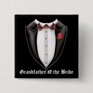Großvater der Bride Tuxedo-Taste Button