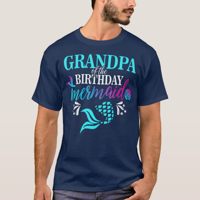 Großvater der Geburtstagsmädchenfamilie T-Shirt (Vorderseite)