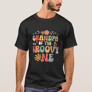 Großvater der Groovy One Matching Family Geburtsta T-Shirt