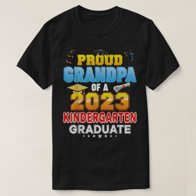 Großvater der Klasse 2023 Kindergarten T-Shirt (Design vorne)