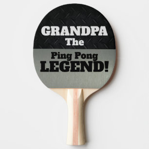 Großvater der legendäre Funny Smack Talk Schwarzes Tischtennis Schläger