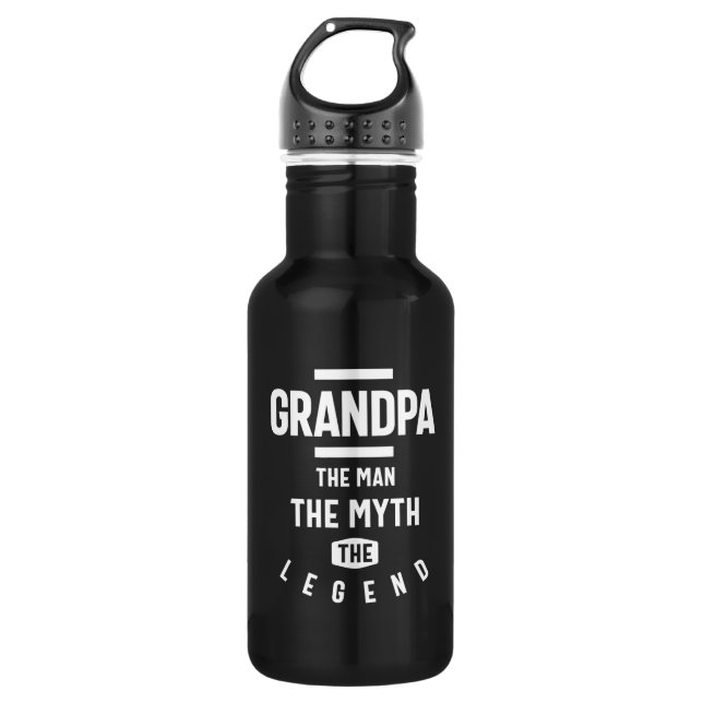 Großvater der Mann, der Mythos, die Legende Edelstahlflasche (Vorderseite)