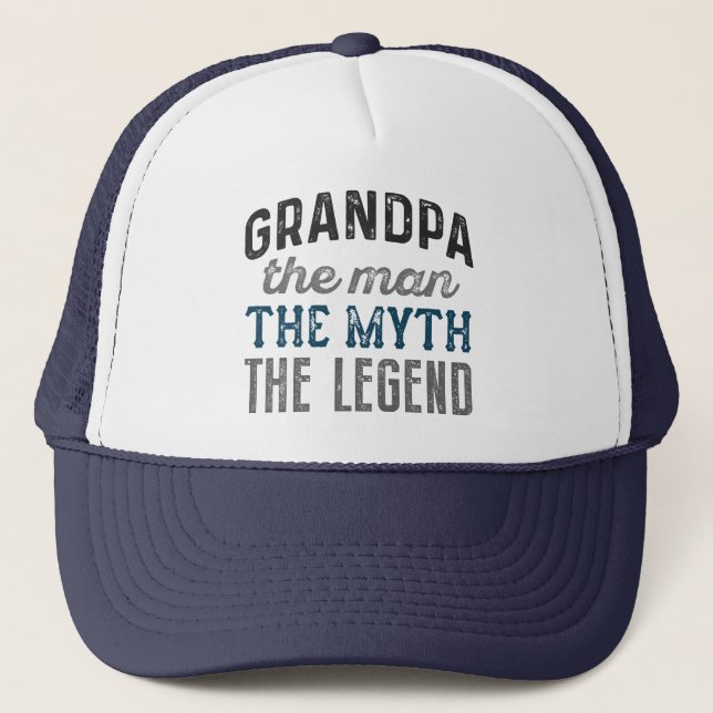 Großvater der Mann, der Mythos, die Legende Truckerkappe (Vorderseite)