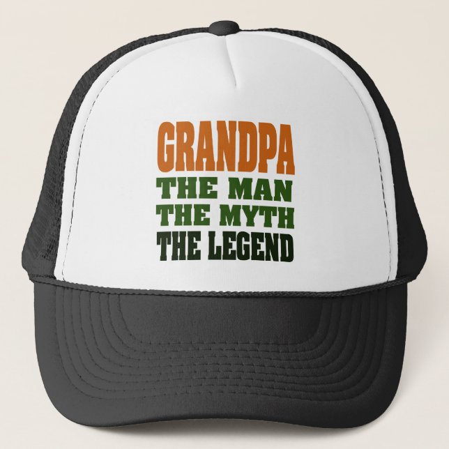 Großvater - der Mann, der Mythos, die Legende! Truckerkappe (Vorderseite)