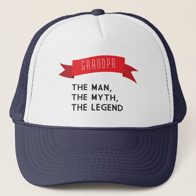 Großvater - der Mann, der Mythos, die Legende Truckerkappe (Vorderseite)
