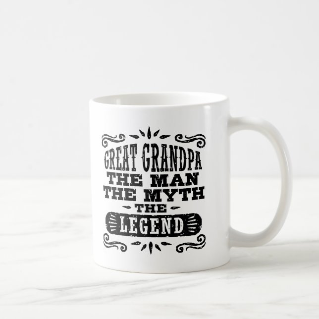 Großvater Der Mensch Der Mythos der Legende Kaffeetasse (Rechts)