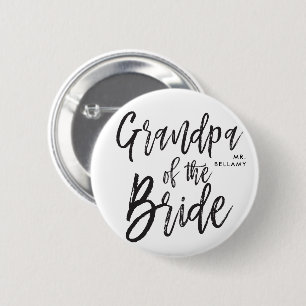 Großvater der Skript-Hochzeit der Braut- Button