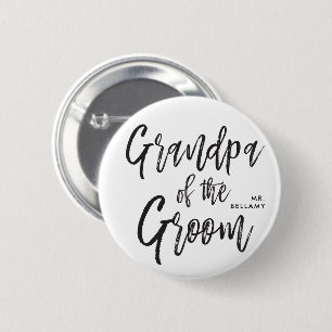 Großvater der Skript-Hochzeit des Bräutigam- Button