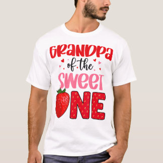 Großvater der süßen Erdbeerfamilie Geburtstagsfami T-Shirt