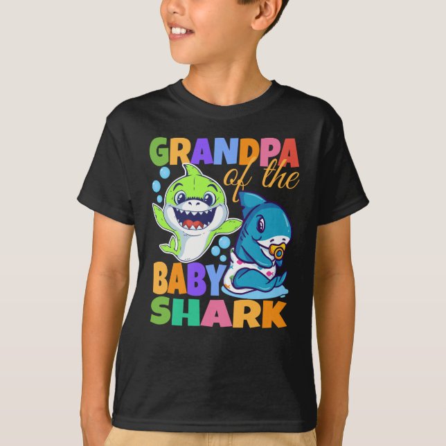 Großvater des Babyhais T-Shirt (Vorderseite)
