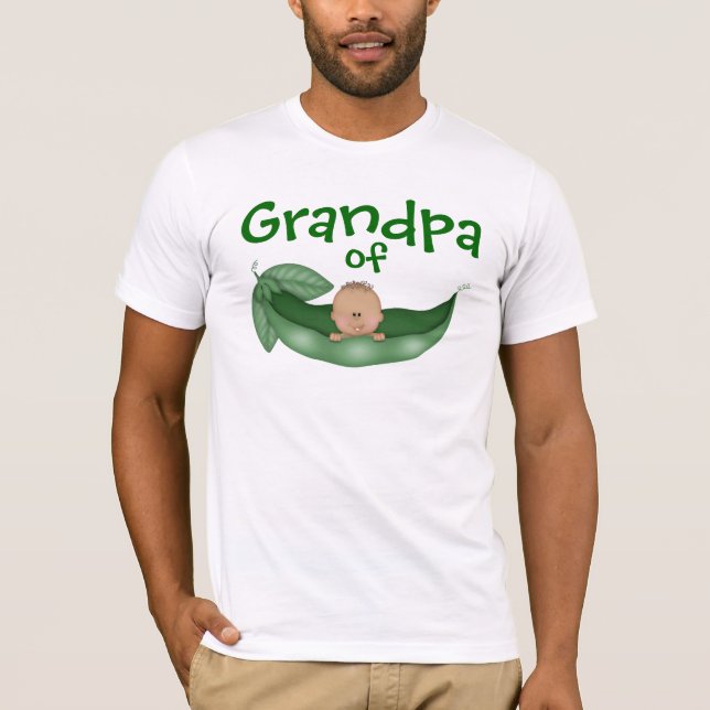 Großvater des Babyjungen mit dunkler Haut T-Shirt (Vorderseite)