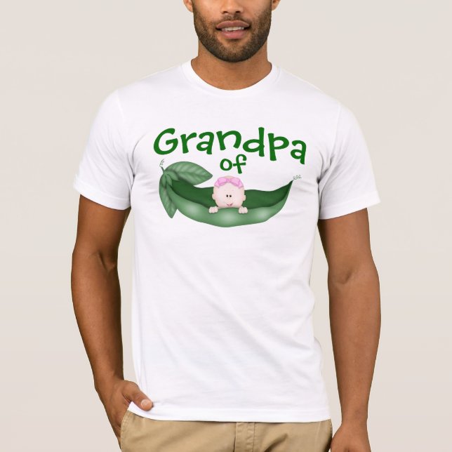 Großvater des Babymädchens T-Shirt (Vorderseite)