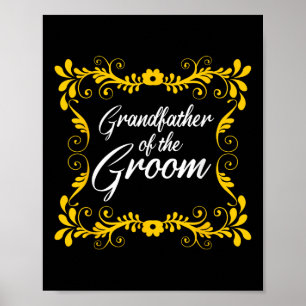 Großvater des Bräutigams passend zum Junggesellinn Poster