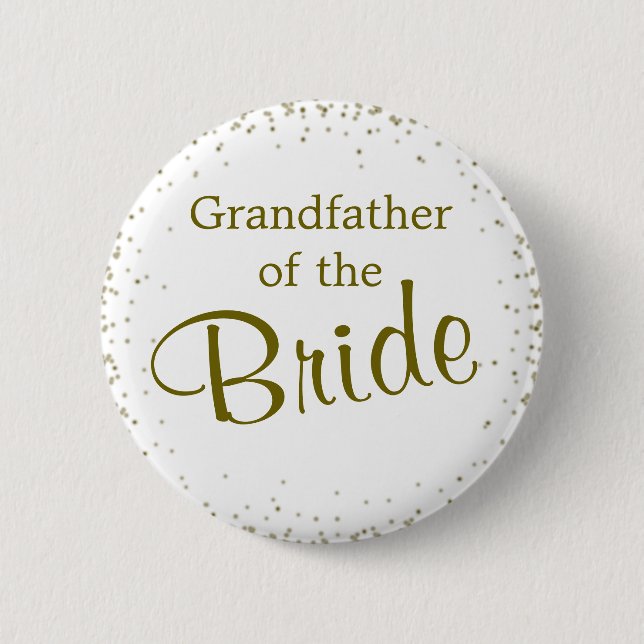 Großvater des Bride Confetti Button (Vorderseite)