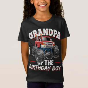 Großvater des Geburtstagsjungen Monsters Truck Geb T-Shirt