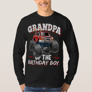 Großvater des Geburtstagsjungen Monsters Truck Geb T-Shirt