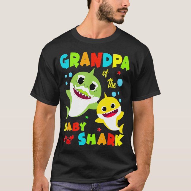 Großvater des Junghais Grandpa Shark T T-Shirt (Vorderseite)