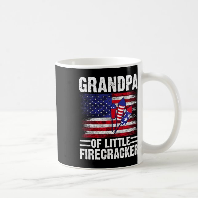 Großvater des kleinen Firecracker am 4. Juli Gran Kaffeetasse (Rechts)
