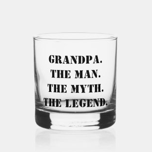 Großvater des Mannes der Mythos der legendäre benu Whiskyglas